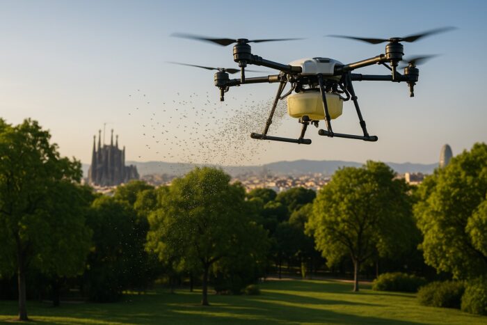 ¿Se puede eliminar el mosquito tigre en Barcelona con drones?